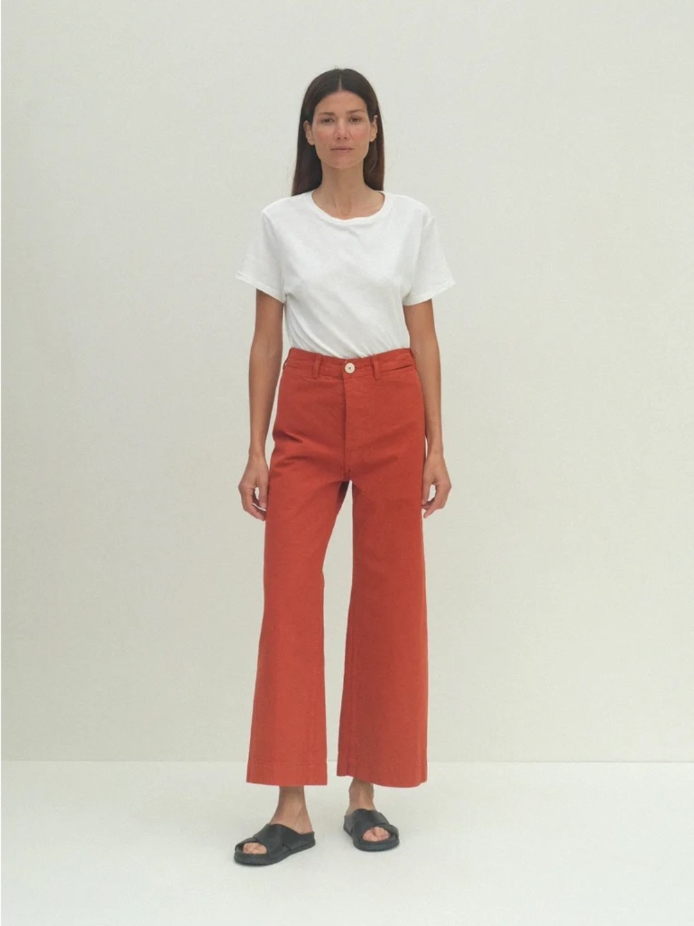 Jesse Kamm Sailor Pants High-Rise Wide-Leg - sz 6
